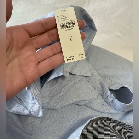 Maeve | SZ Large | Blue Short Romper Sleeveless Button Front Playsuit | NWT - Picture 12 of 13